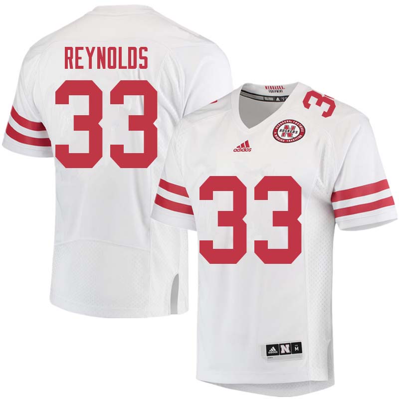 Men #33 Dylan Reynolds Nebraska Cornhuskers College Football Jerseys Sale-White